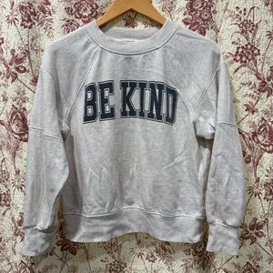 Maurices Be Kind Gray Crewneck Sweatshirt Medium